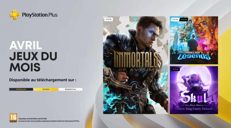 PS Plus: Voici les jeux gratuits du mois d’avril 2024