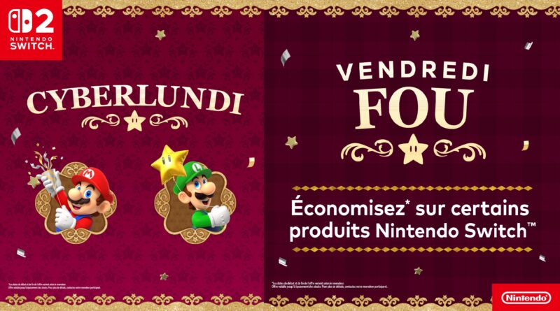 Nintendo: Voici les rabais du Vendredi Fou et du Cyber Lundi!