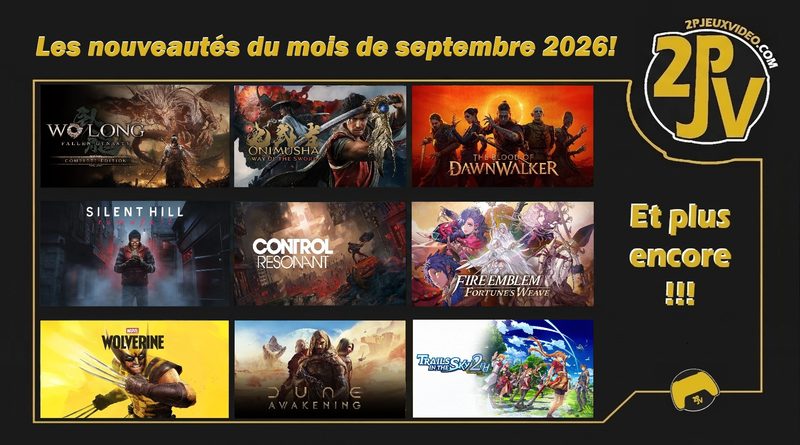 Les nouveautés du mois de septembre 2026!