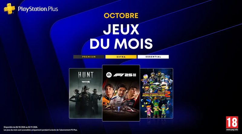 Voici les jeux gratuits du mois d&rsquo;octobre 2026