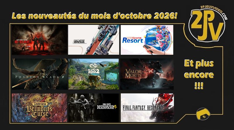 Les nouveautés du mois d&rsquo;octobre 2026!